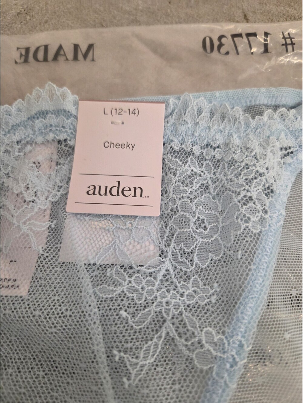 2 Pairs Auden Cheeky blue panties L 12/14 - Picture 2 of 3